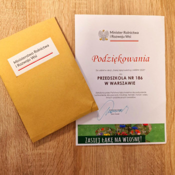 Zdjęcie podziękowania za udział 
